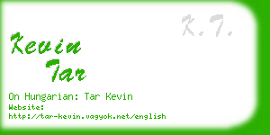 kevin tar business card